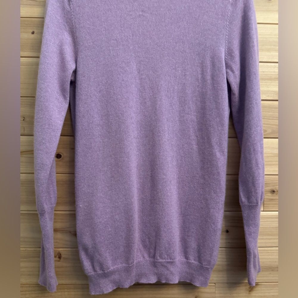 Brunello Cucinelli Size Medium Pink Purple Double Zipper Ruched Cashmere Sweater - Picture 10 of 14